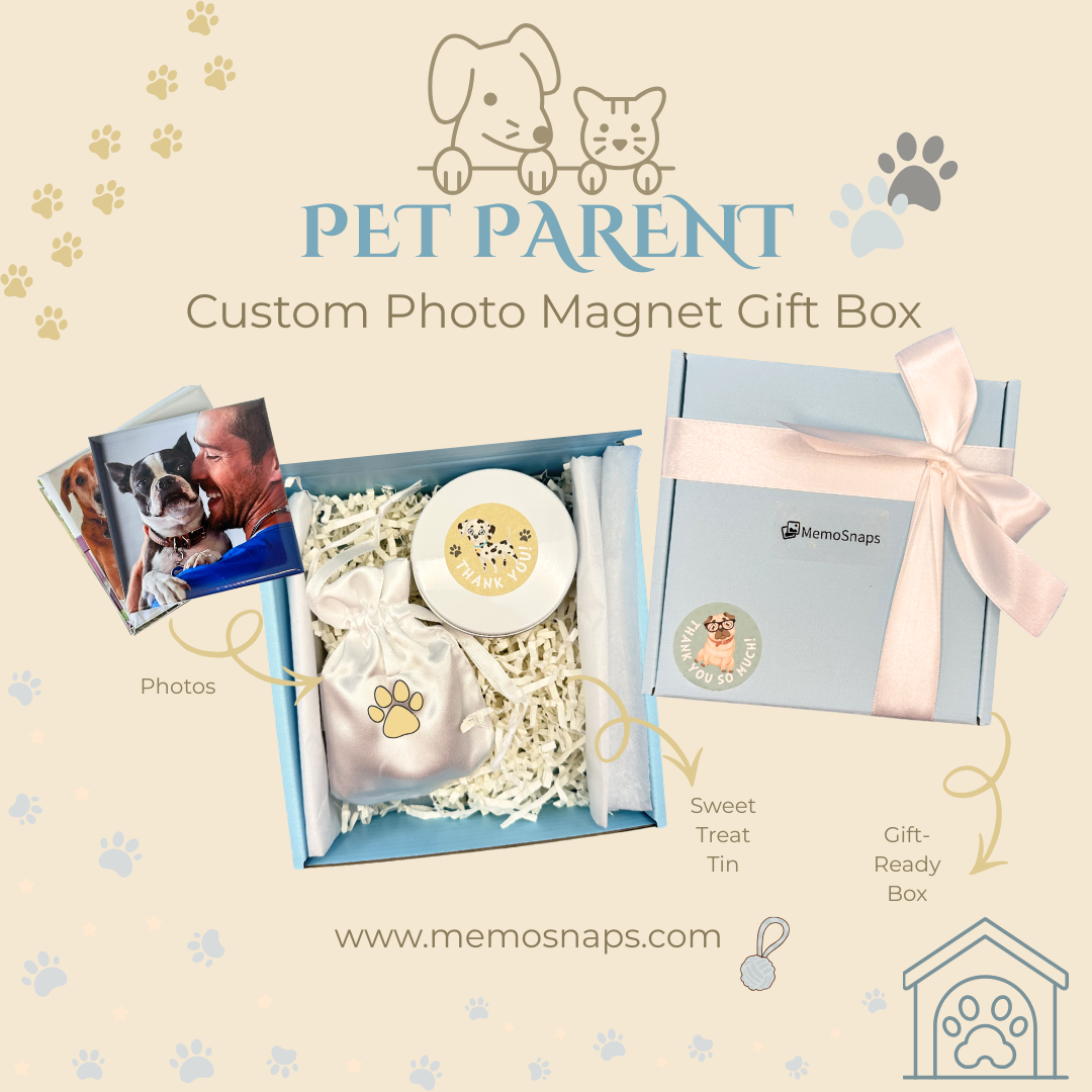 Pet Parent Custom Photo Magnet Gift Box