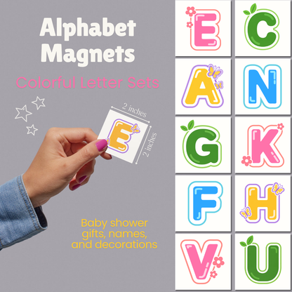 Alphabet Rainbow Magnets