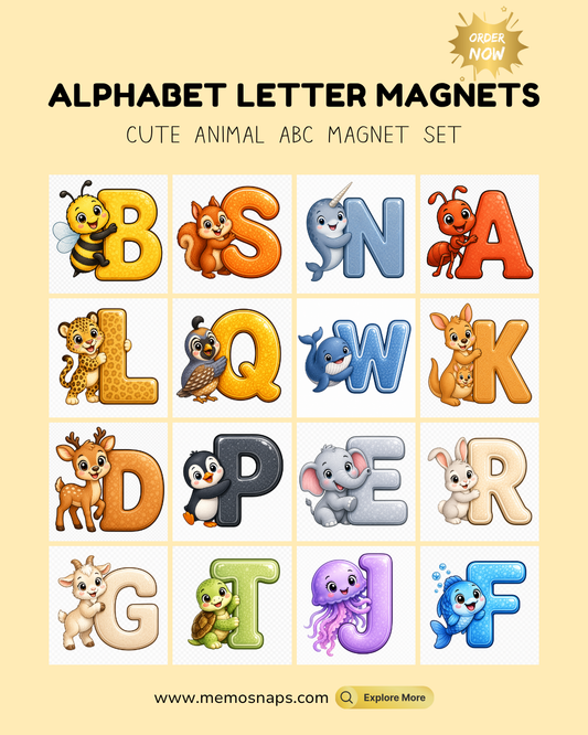Animal ABC Letter Magnets
