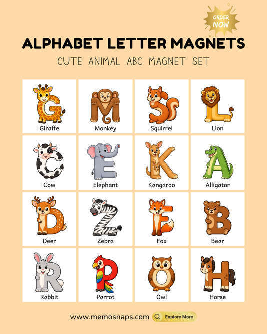 Animal Alphabet Letter Magnets