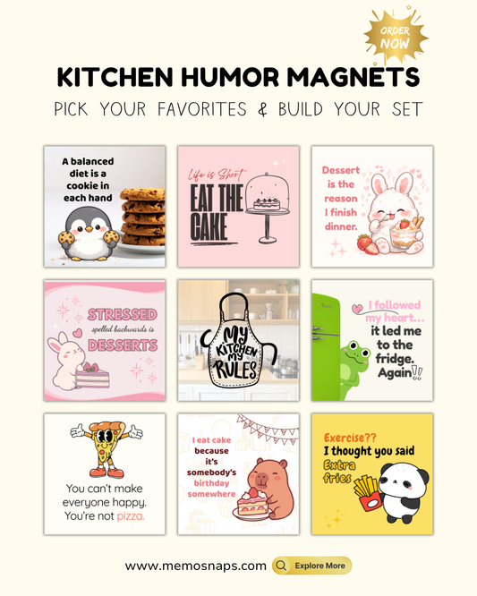 Kitchen Humor Fridge Magnets