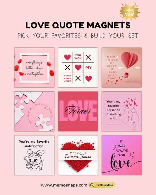 Love Quote Fridge Magnets