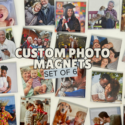 Personalized Photo Magnets Set of 6