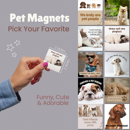 Pet Animal Themed Fridge Magnets