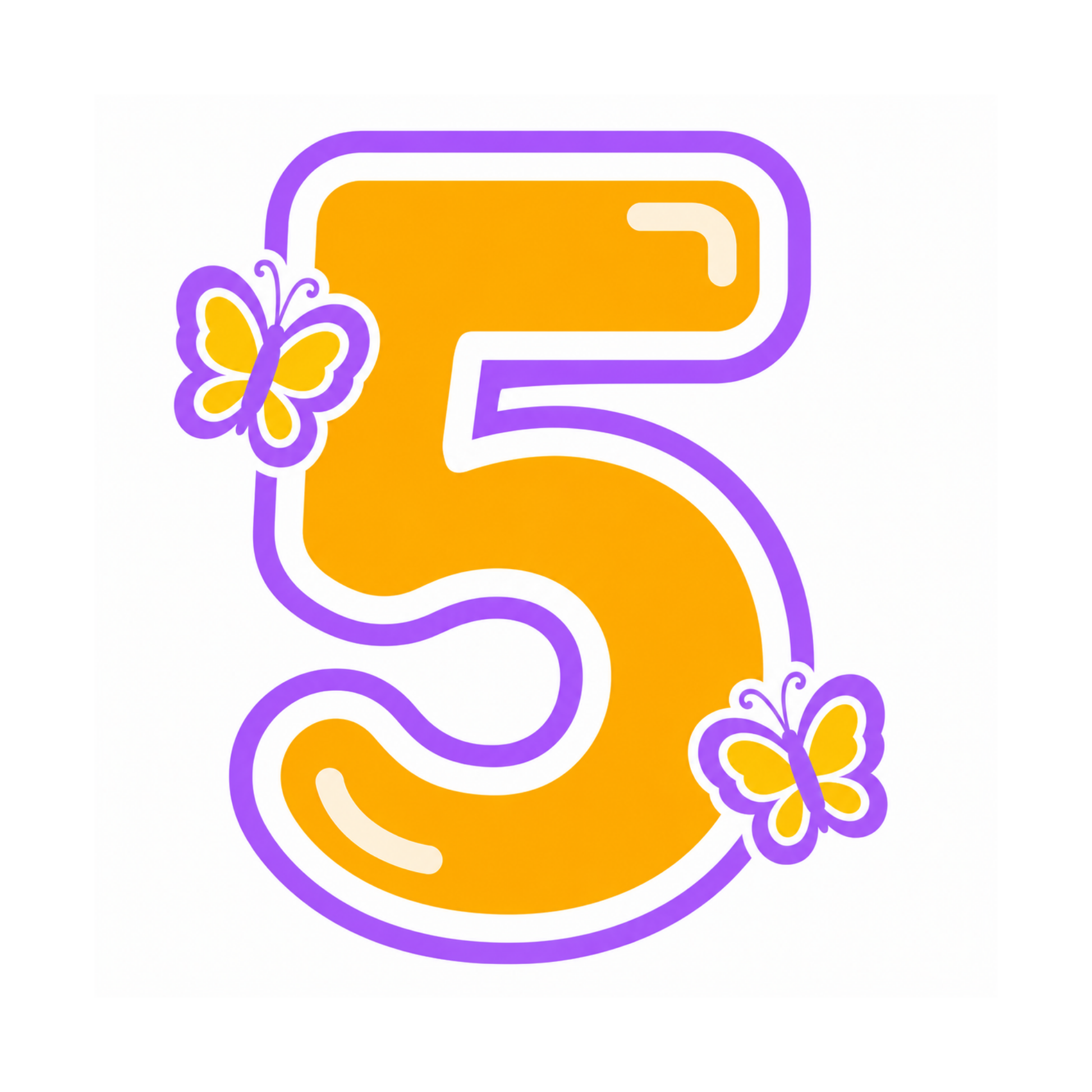 Rainbow Number Magnet Sets