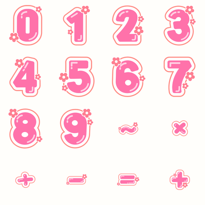 Rainbow Number Magnet Sets