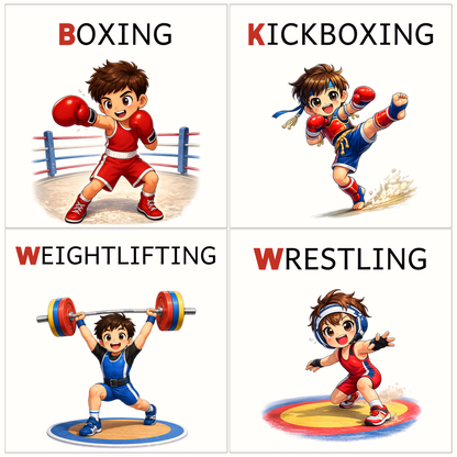 Sports Alphabet Letter Magnets