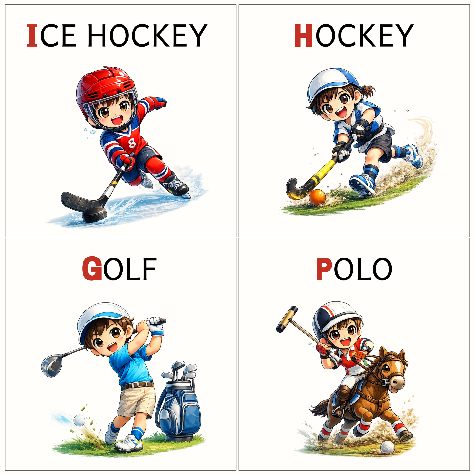 Sports Alphabet Letter Magnets