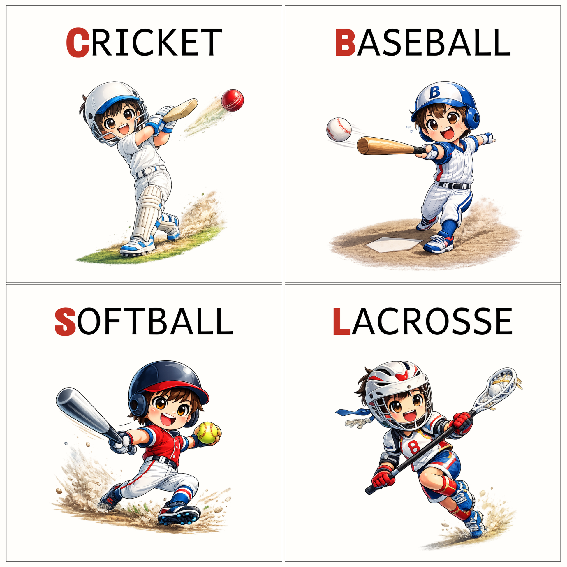 Sports Alphabet Letter Magnets