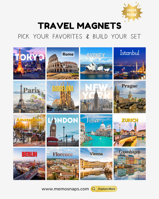 Travel Destination Fridge Magnet Collection