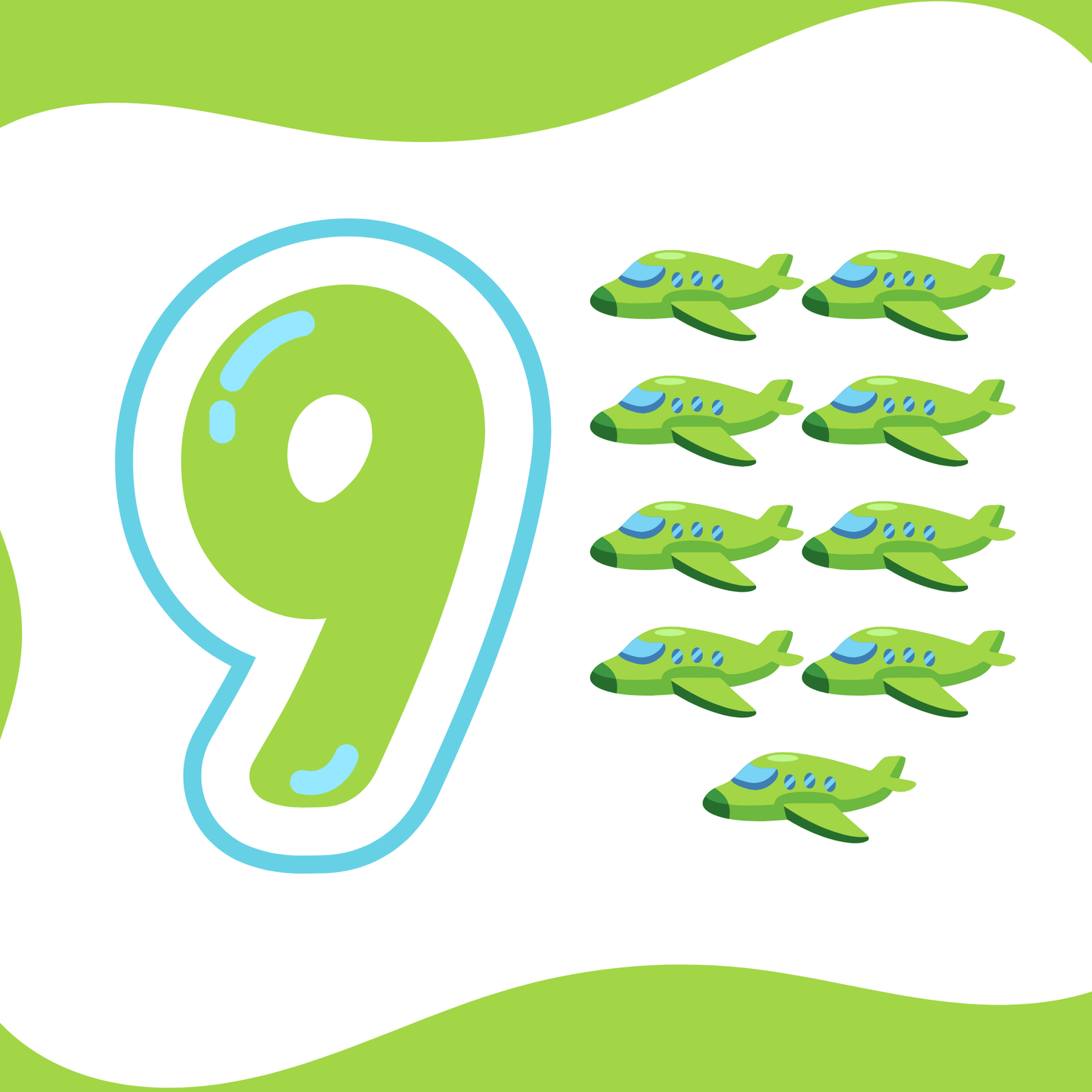 Vehicle Themed Number Magnets