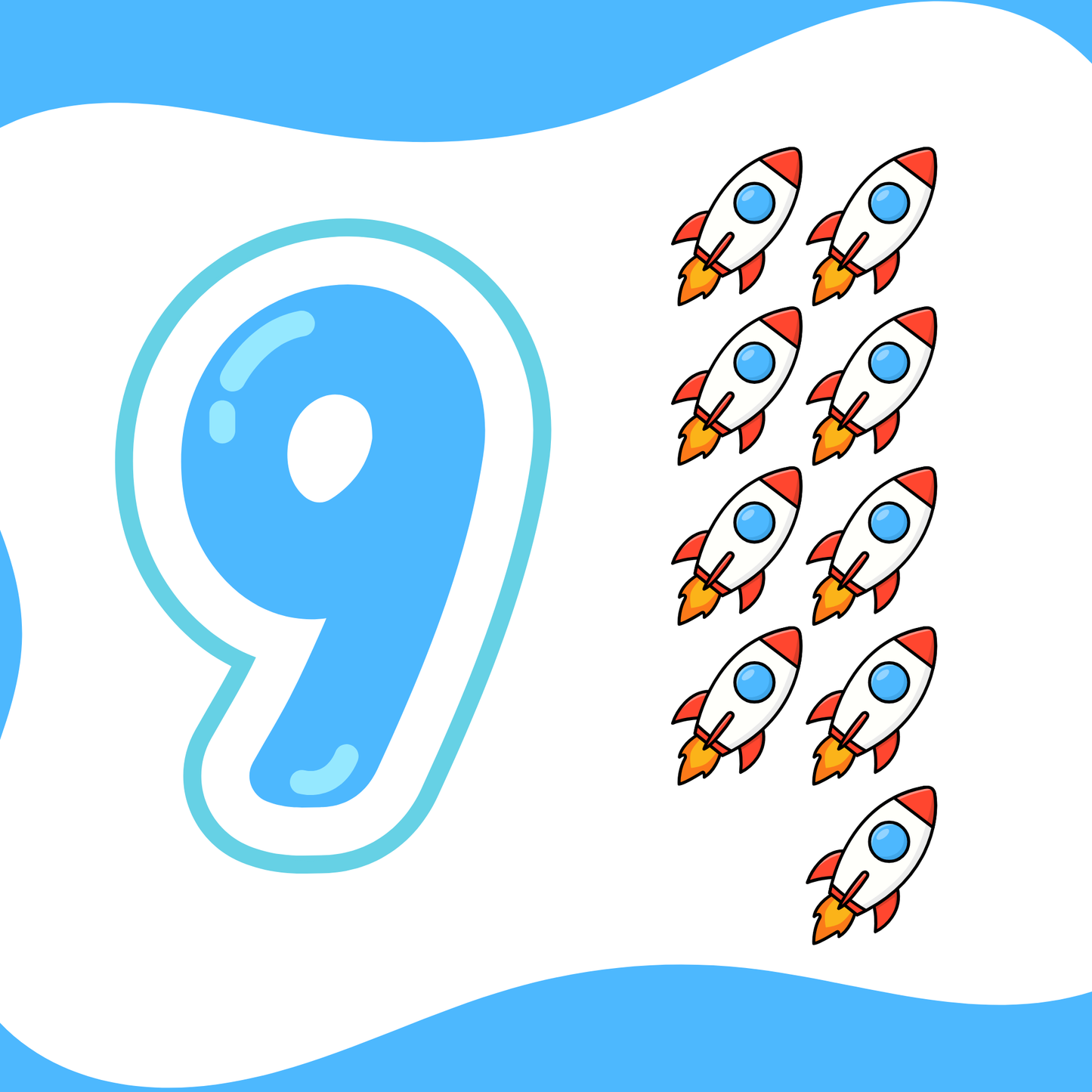 Vehicle Themed Number Magnets