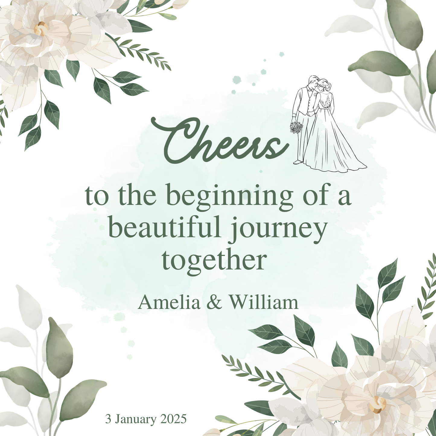Wedding Keepsake Fridge Magnets