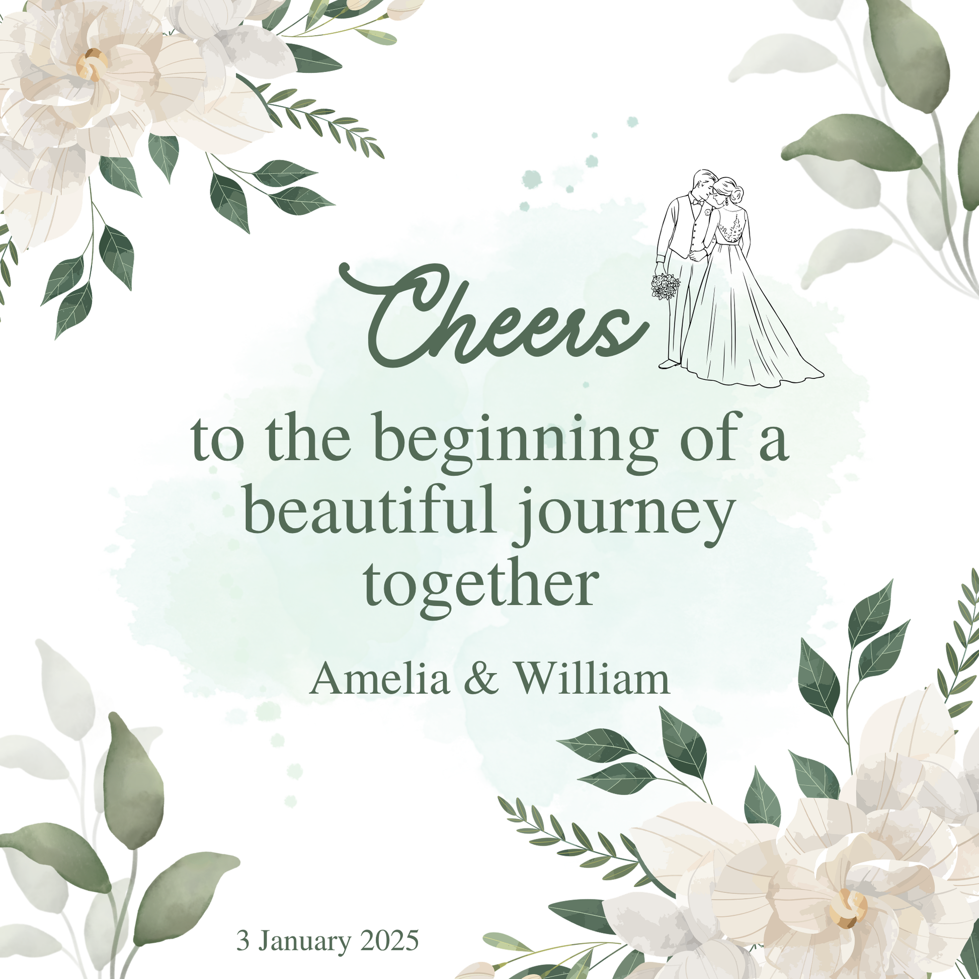 Wedding Keepsake Fridge Magnets