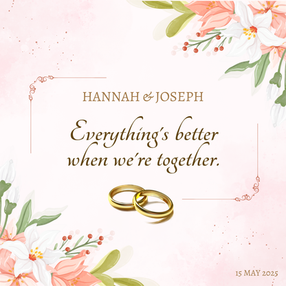 Wedding Keepsake Fridge Magnets