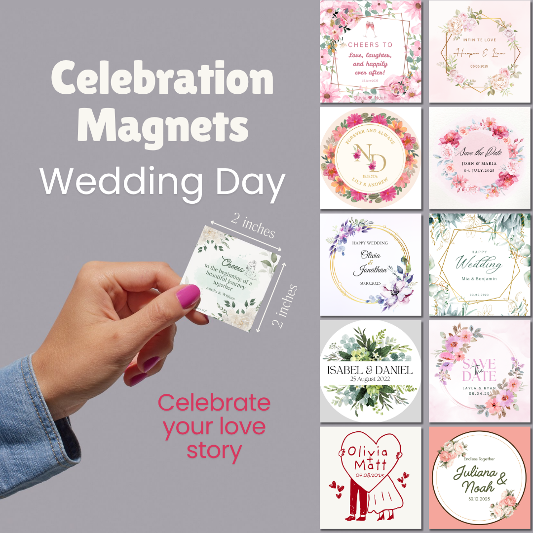Wedding Keepsake Fridge Magnets