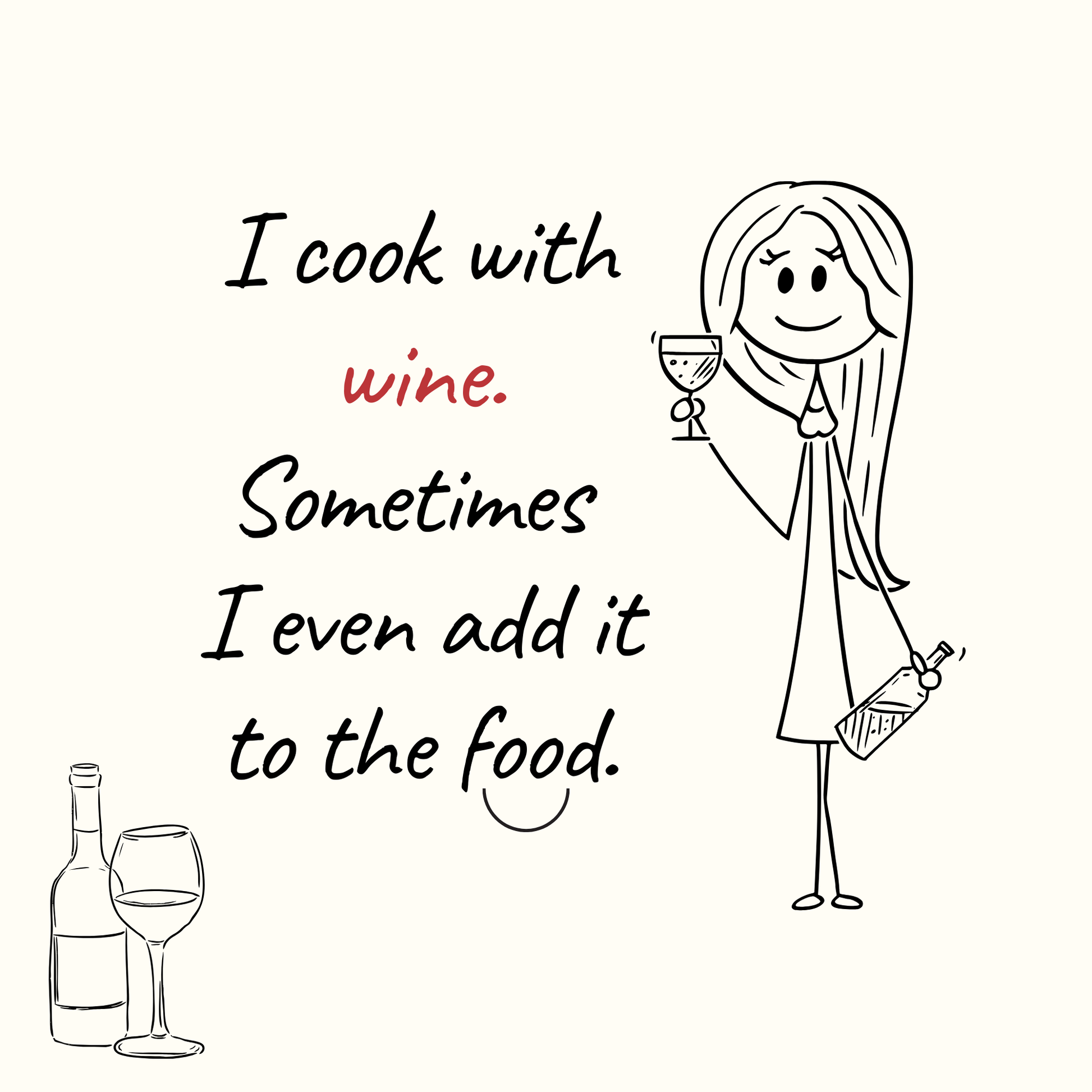 Wine Themed Fridge Magnets